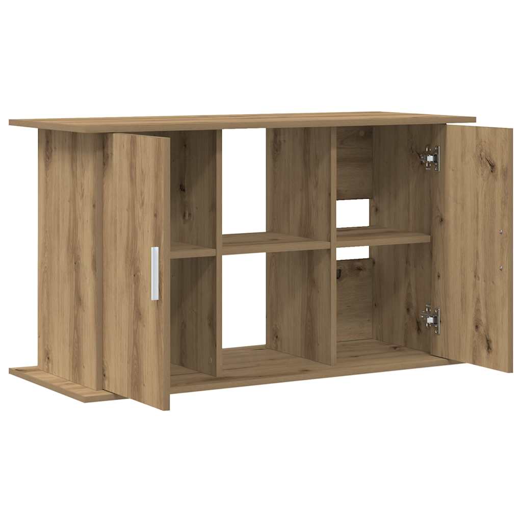 kézműves tölgyfa akváriumállvány 101 x 41 x 58 cm rétegelt fából