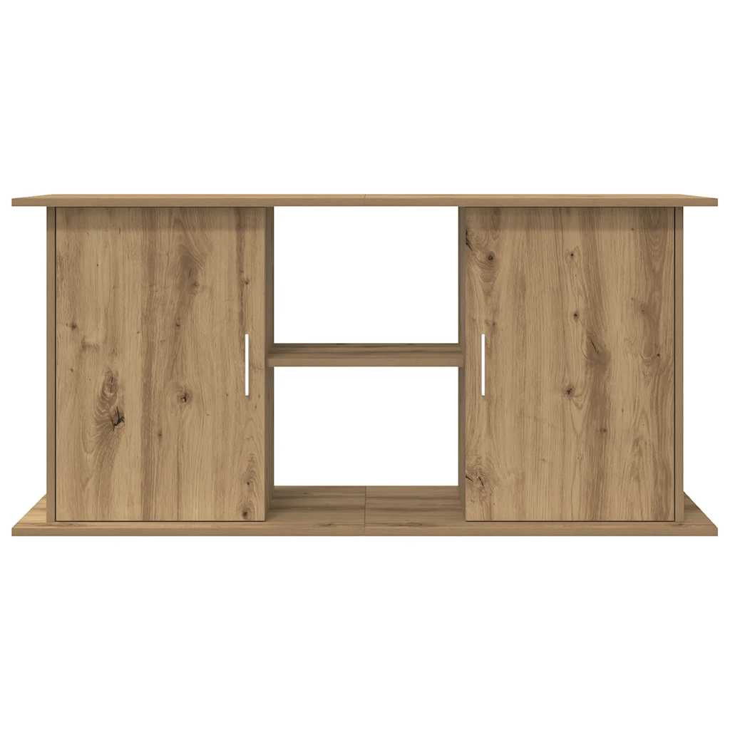 kézműves tölgyfa akváriumállvány 121 x 41 x 58 cm rétegelt fából