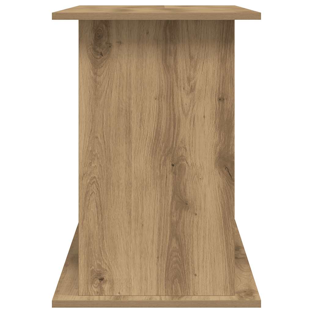 kézműves tölgyfa akváriumállvány 121 x 41 x 58 cm rétegelt fából