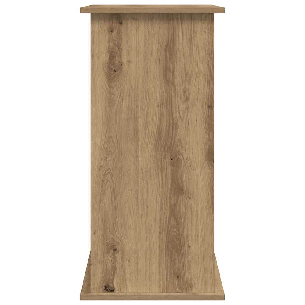 kézműves tölgyfa akváriumállvány 81 x 36 x 73 cm rétegelt fából