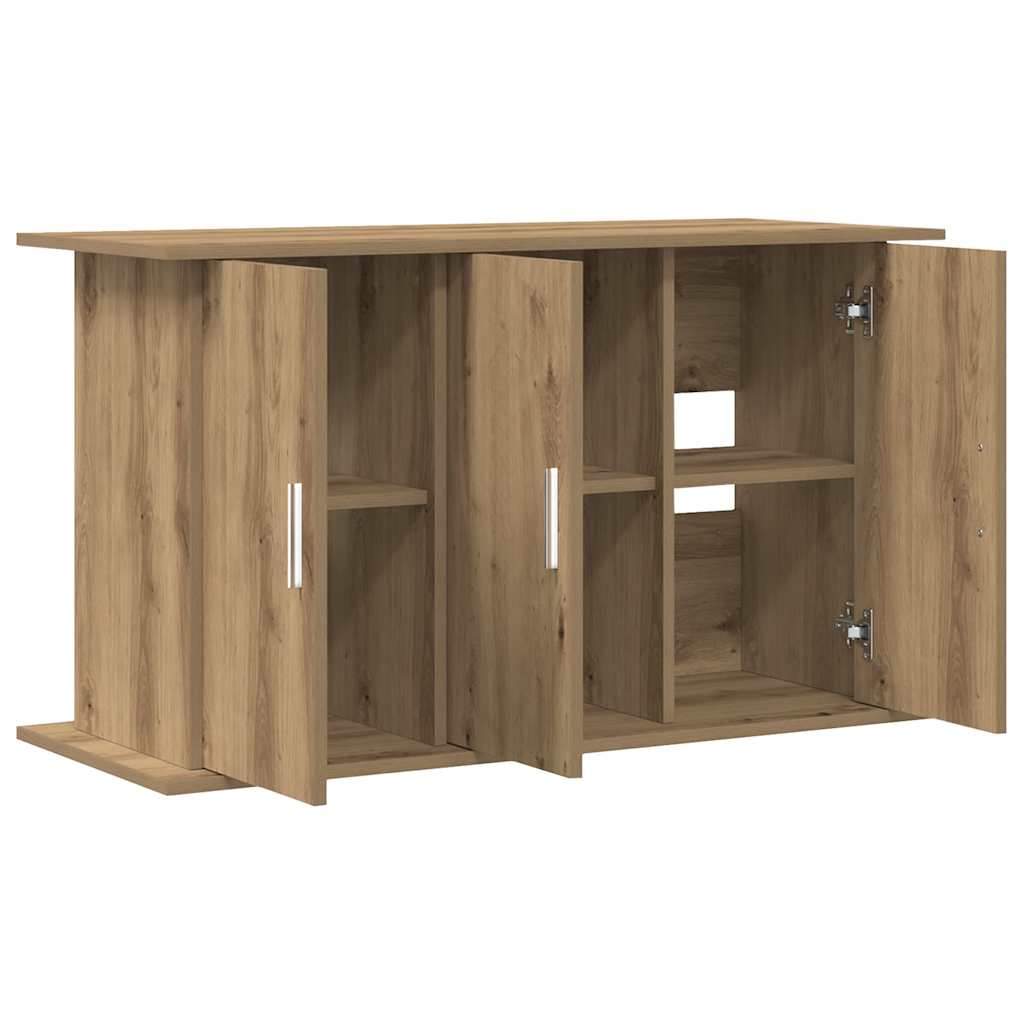 kézműves tölgyfa akváriumállvány 101 x 41 x 58 cm rétegelt fából