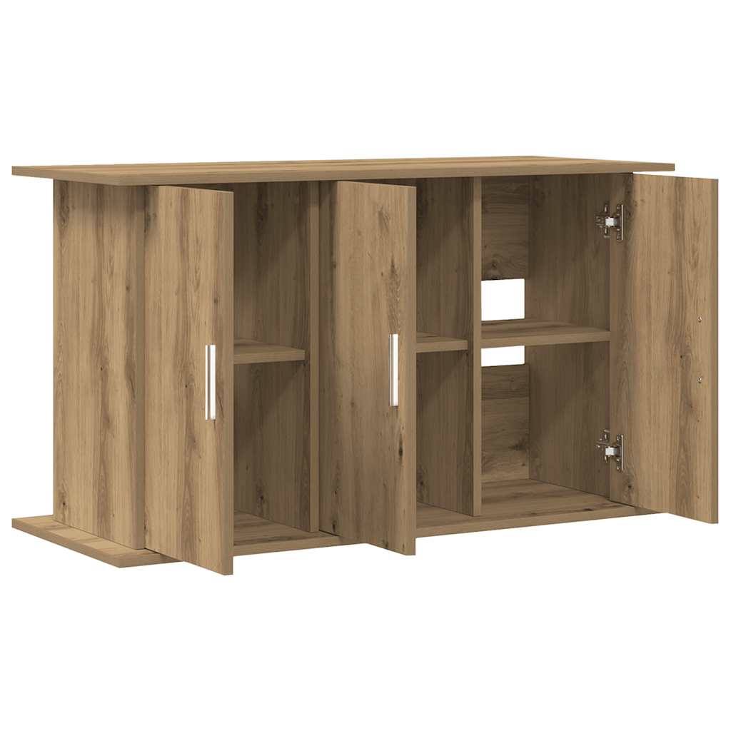 kézműves tölgyfa akváriumállvány 101 x 41 x 58 cm rétegelt fából