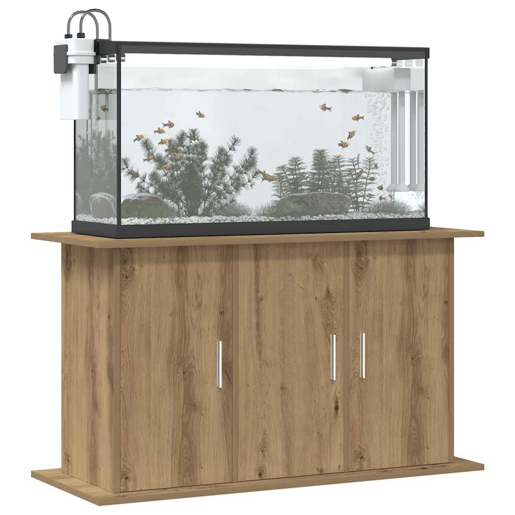 kézműves tölgyfa akváriumállvány 101 x 41 x 58 cm rétegelt fából