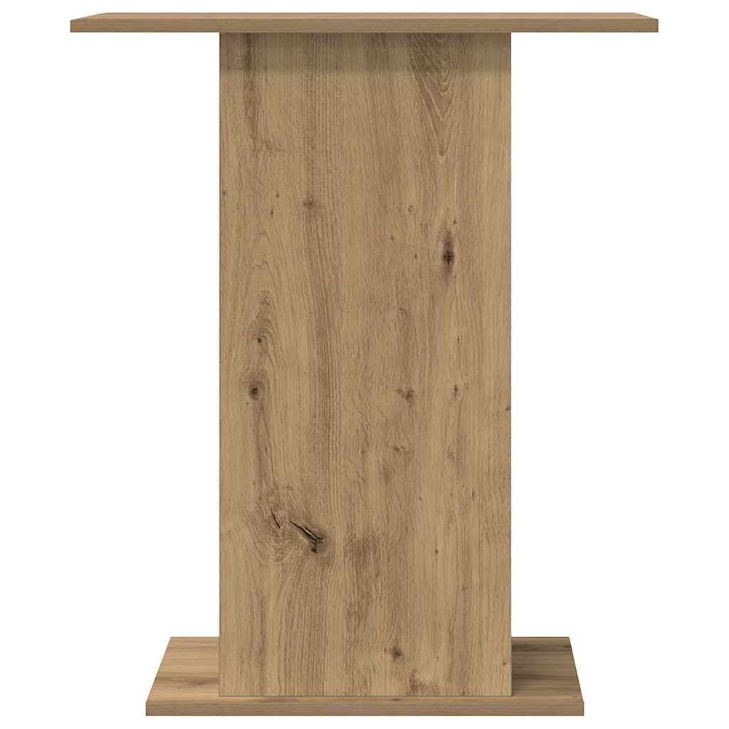 kézműves tölgyfa akváriumállvány 36 x 60,5 x 72,5 cm rétegelt fából