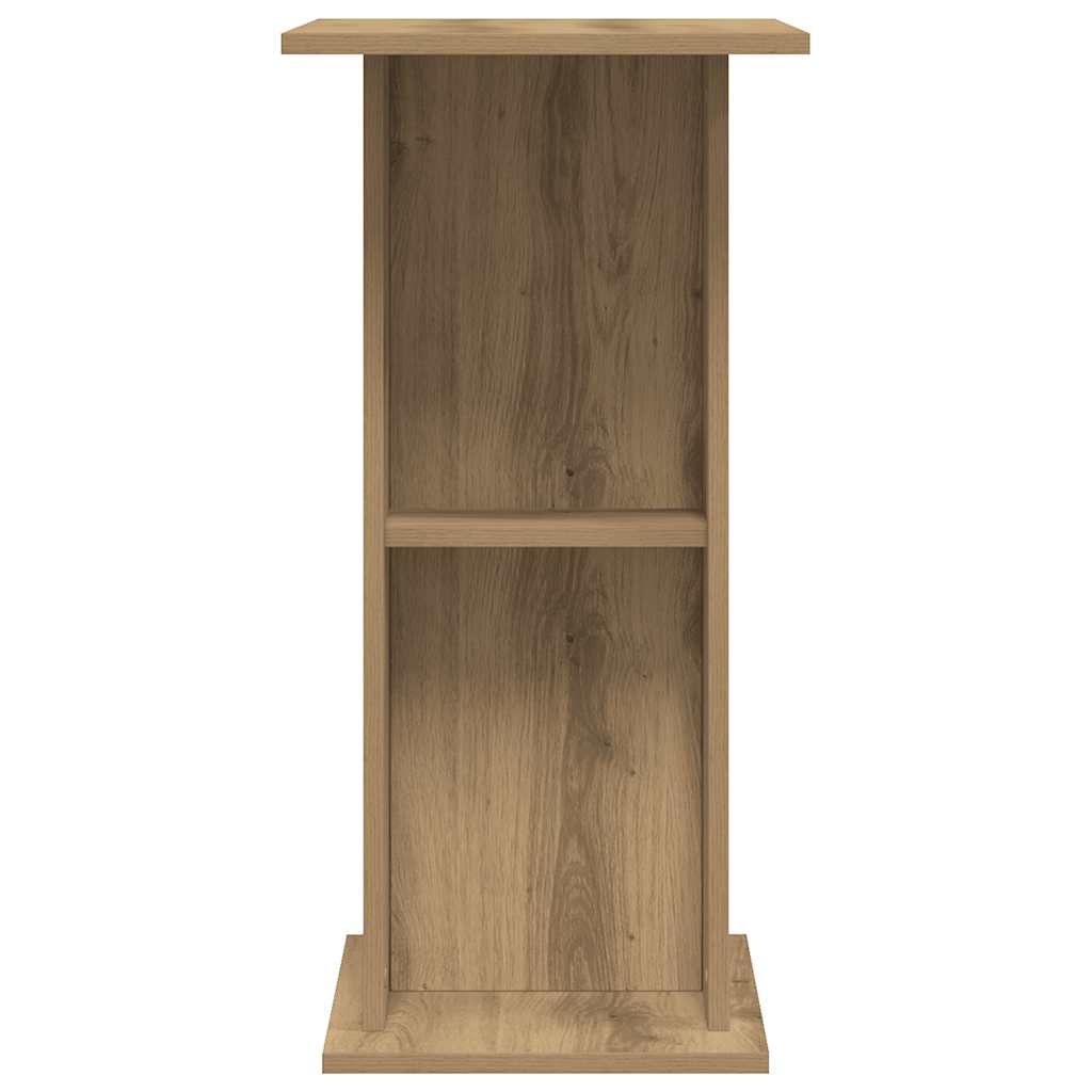 kézműves tölgyfa akváriumállvány 36 x 60,5 x 72,5 cm rétegelt fából