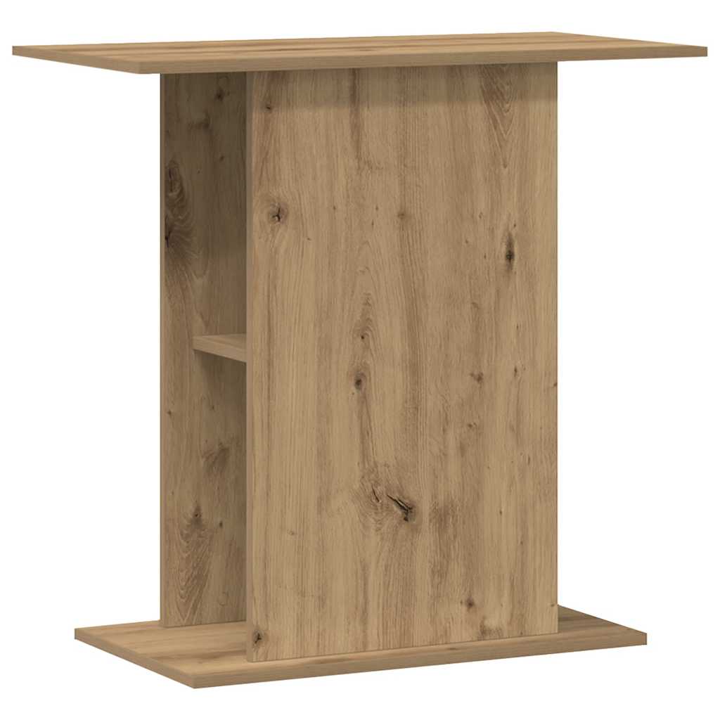 kézműves tölgyfa akváriumállvány 36 x 75 x 72,5 cm rétegelt fából