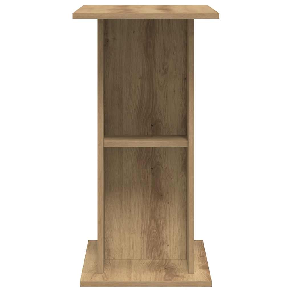 kézműves tölgyfa akváriumállvány 36 x 75 x 72,5 cm rétegelt fából