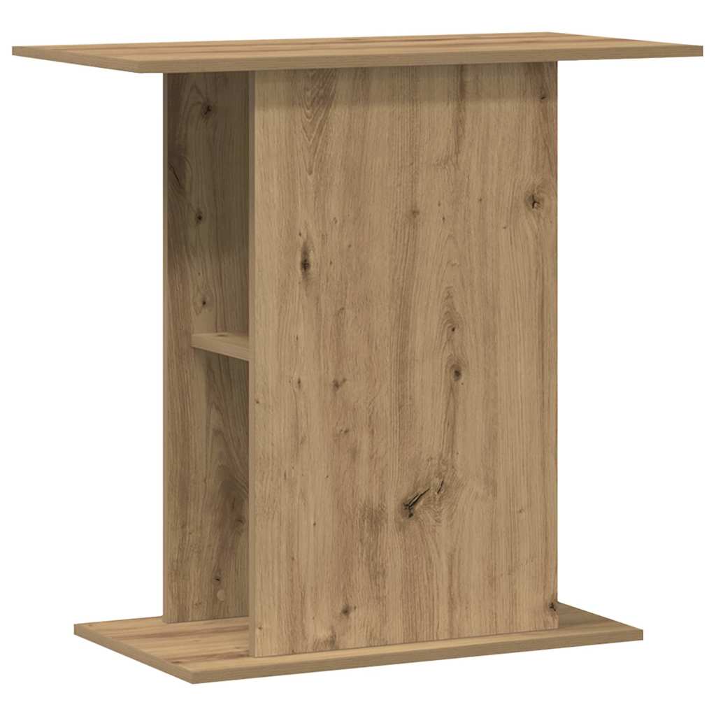 kézműves tölgyfa akváriumállvány 36 x 75 x 72,5 cm rétegelt fából