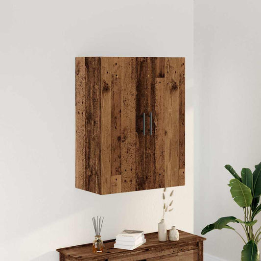 antik fa színű fali szekrény 69,5 x 34 x 90 cm