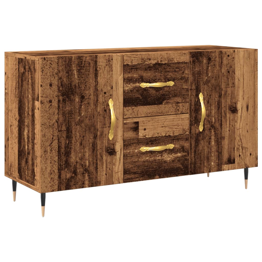 antik fa színű szerelt fa tálalószekrény 100 x 36 x 60 cm