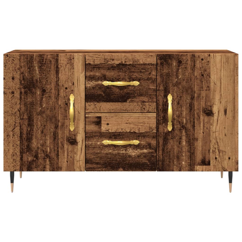 antik fa színű szerelt fa tálalószekrény 100 x 36 x 60 cm