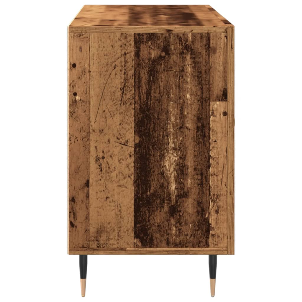 antik fa színű szerelt fa tálalószekrény 100 x 36 x 60 cm