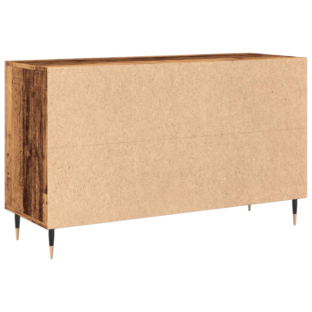 antik fa színű szerelt fa tálalószekrény 100 x 36 x 60 cm