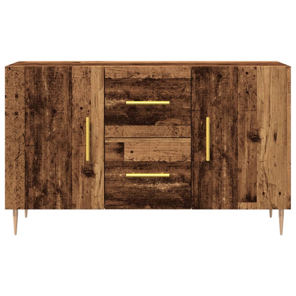 antik fa színű szerelt fa tálalószekrény 100 x 36 x 60 cm