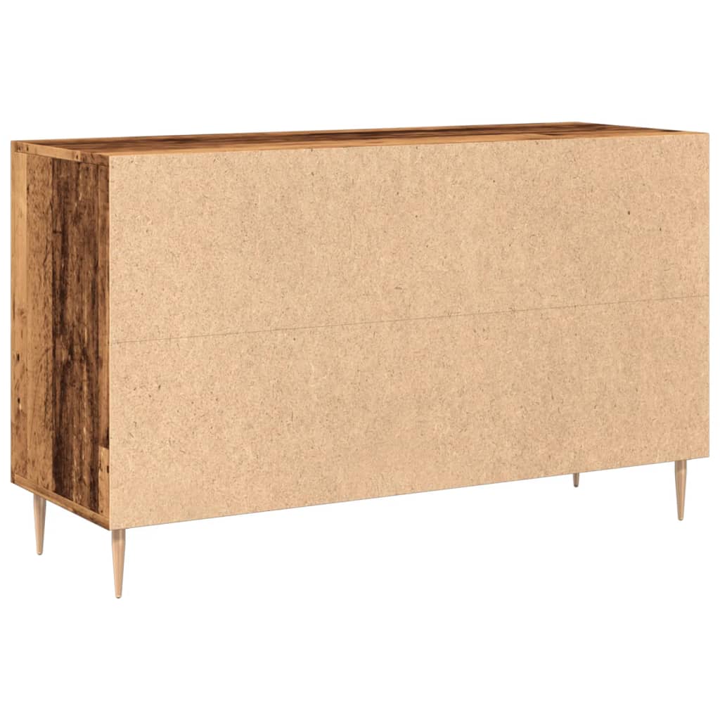 antik fa színű szerelt fa tálalószekrény 100 x 36 x 60 cm
