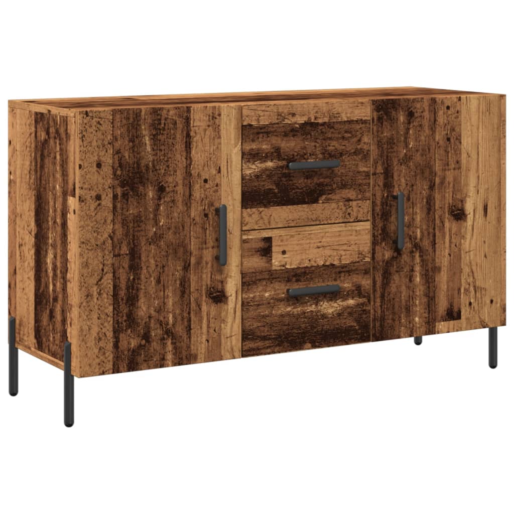 antik fa színű szerelt fa tálalószekrény 100 x 36 x 60 cm
