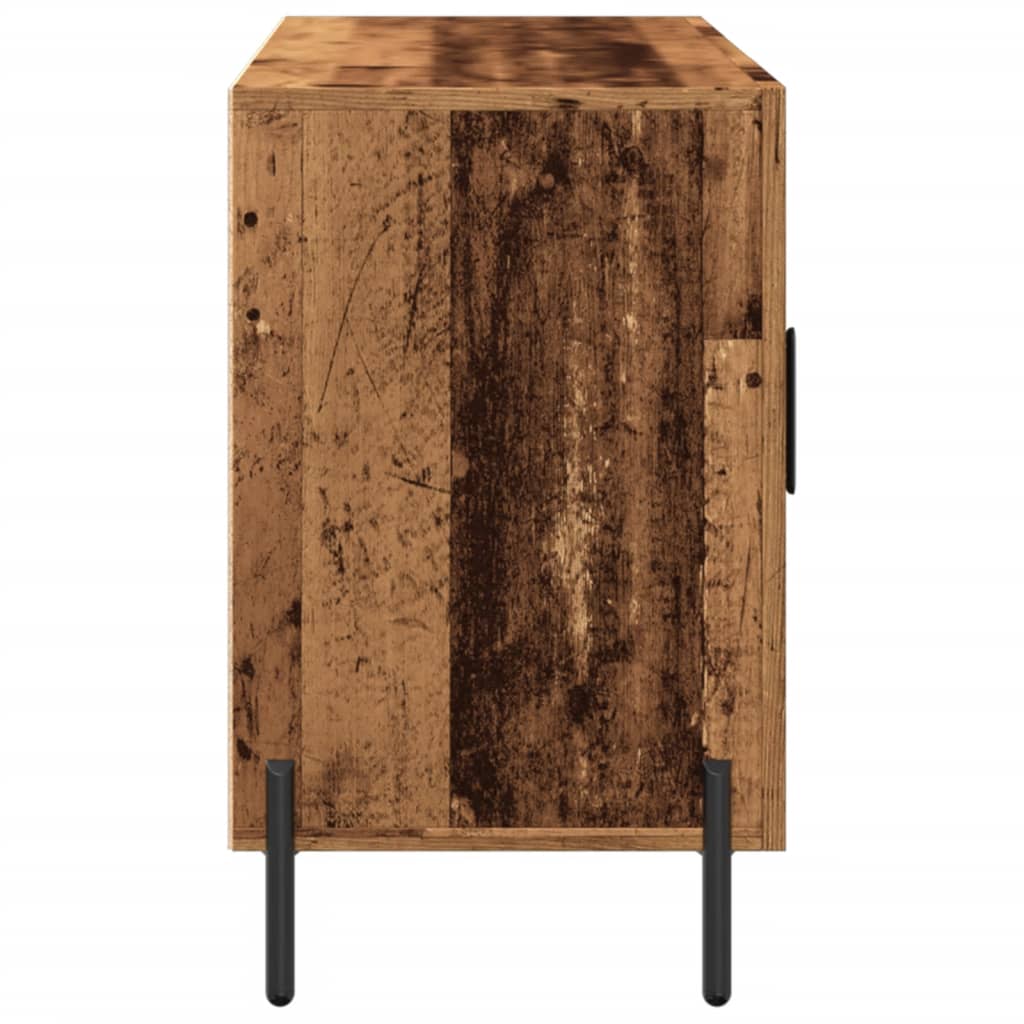 antik fa színű szerelt fa tálalószekrény 100 x 36 x 60 cm