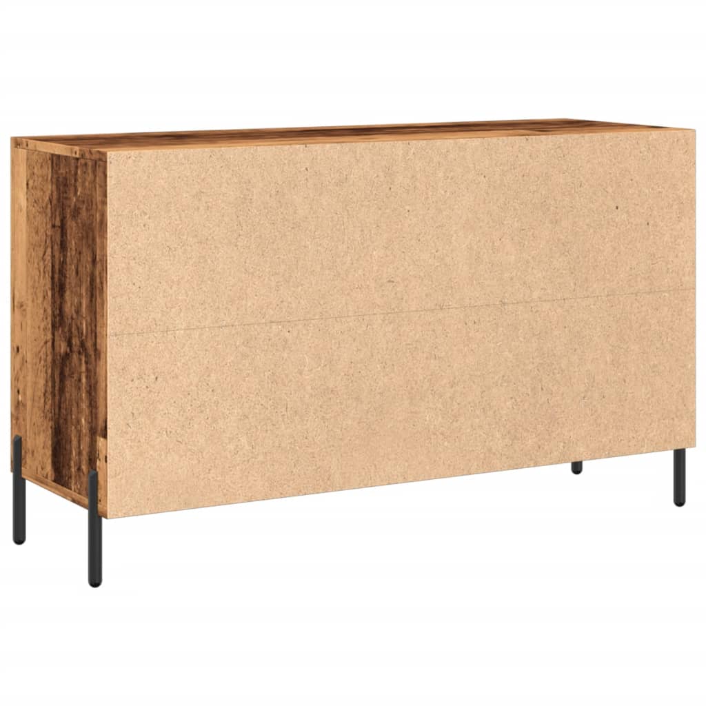 antik fa színű szerelt fa tálalószekrény 100 x 36 x 60 cm