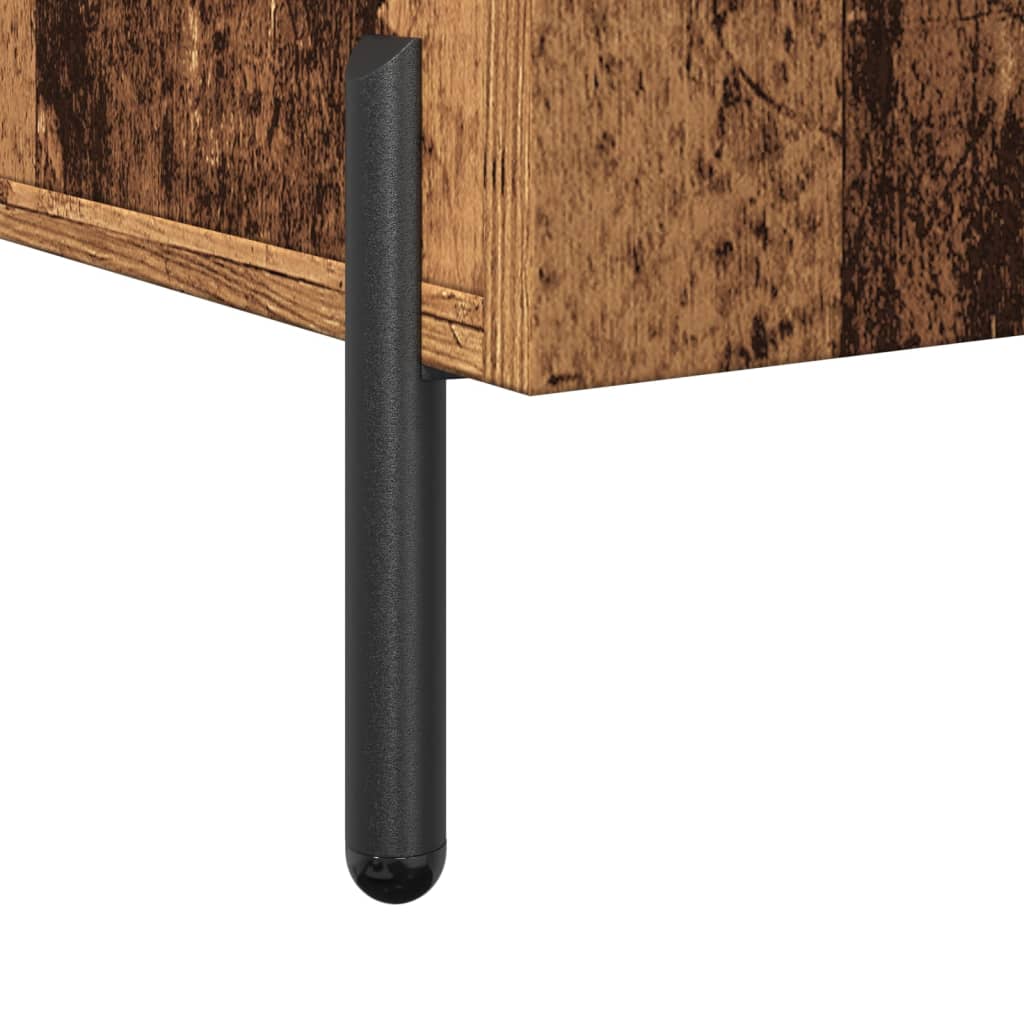 antik fa színű szerelt fa tálalószekrény 100 x 36 x 60 cm