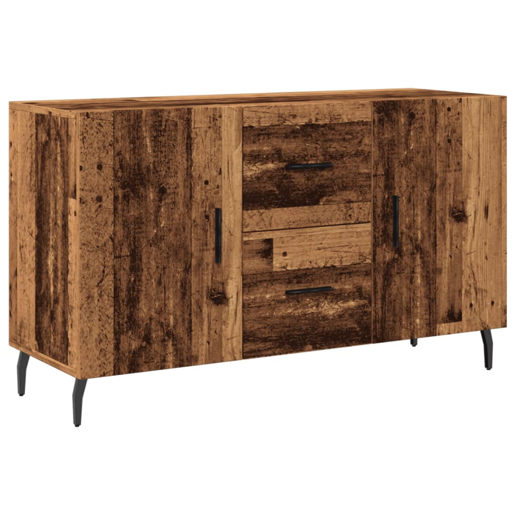 antik fa színű szerelt fa tálalószekrény 100 x 36 x 60 cm