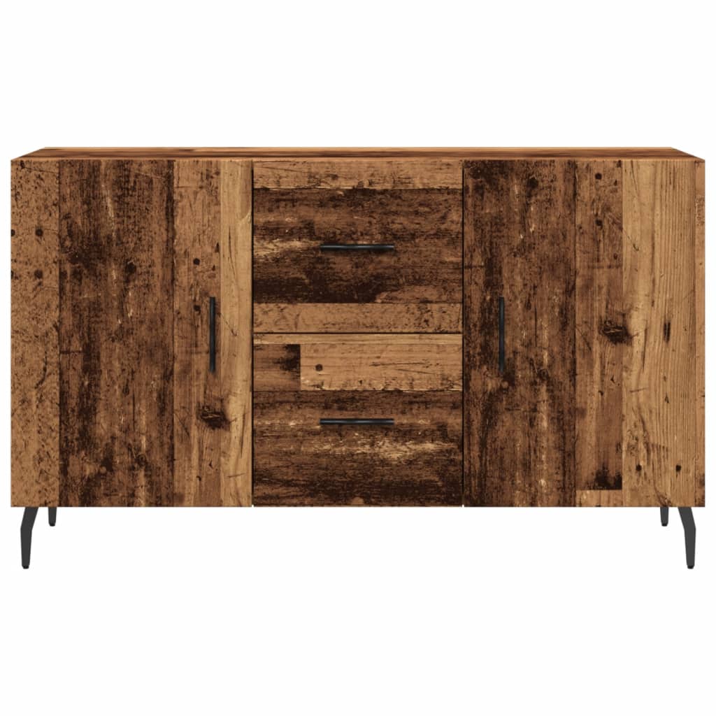 antik fa színű szerelt fa tálalószekrény 100 x 36 x 60 cm