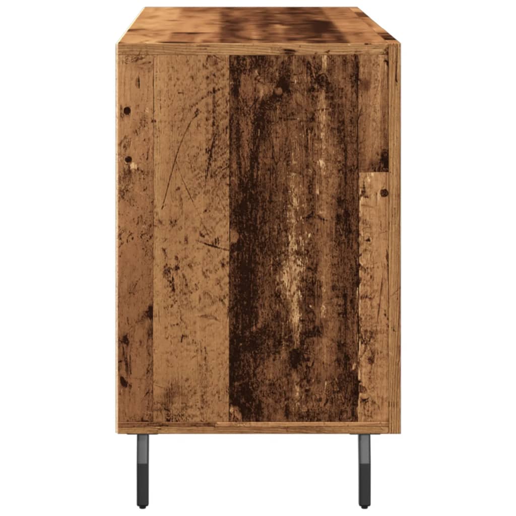 antik fa színű szerelt fa tálalószekrény 100 x 36 x 60 cm