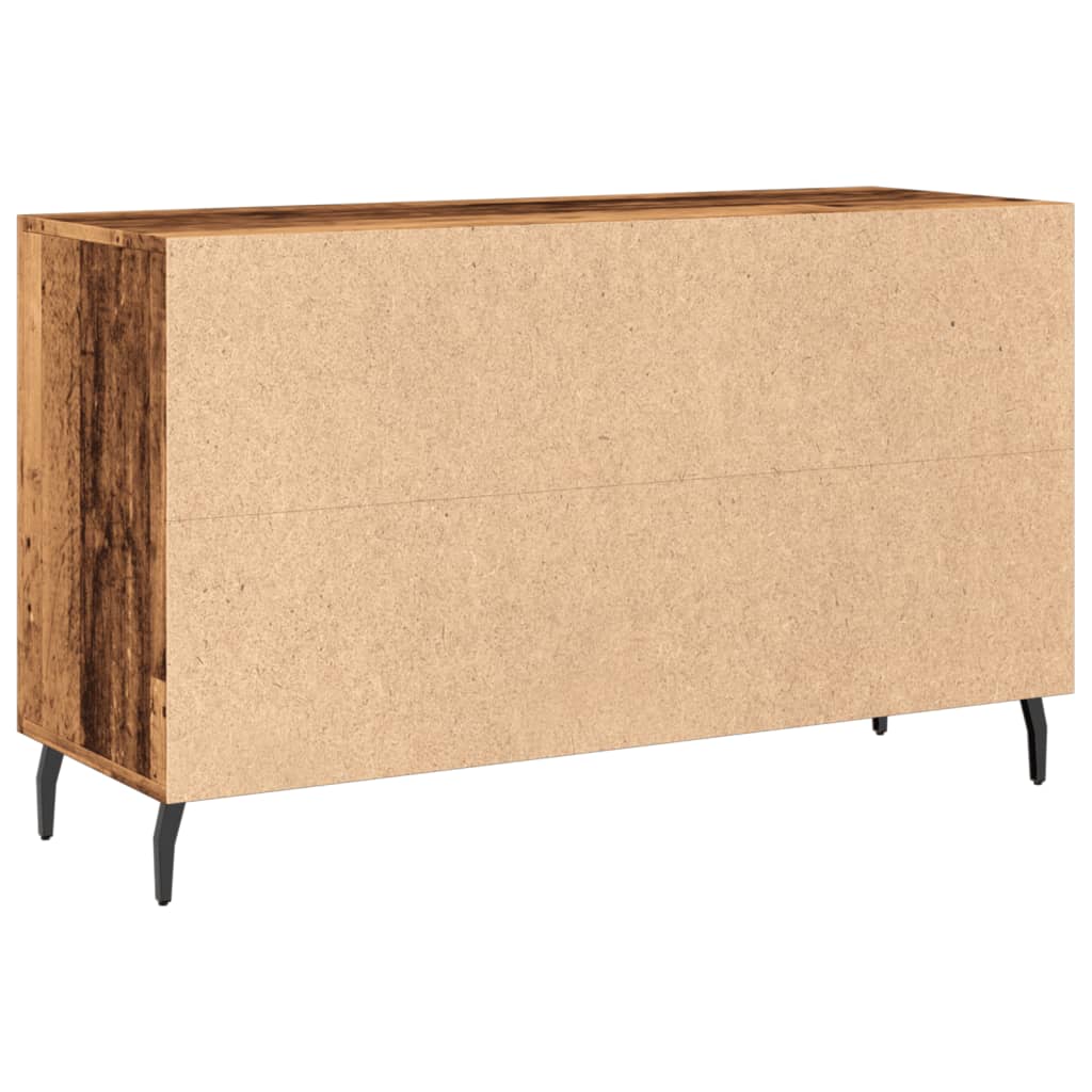 antik fa színű szerelt fa tálalószekrény 100 x 36 x 60 cm