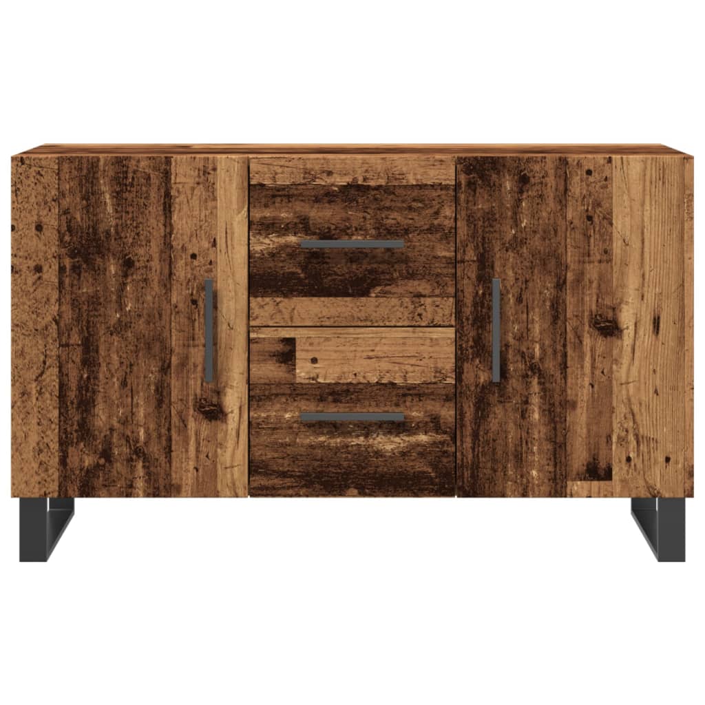 antik fa színű szerelt fa tálalószekrény 100 x 36 x 60 cm