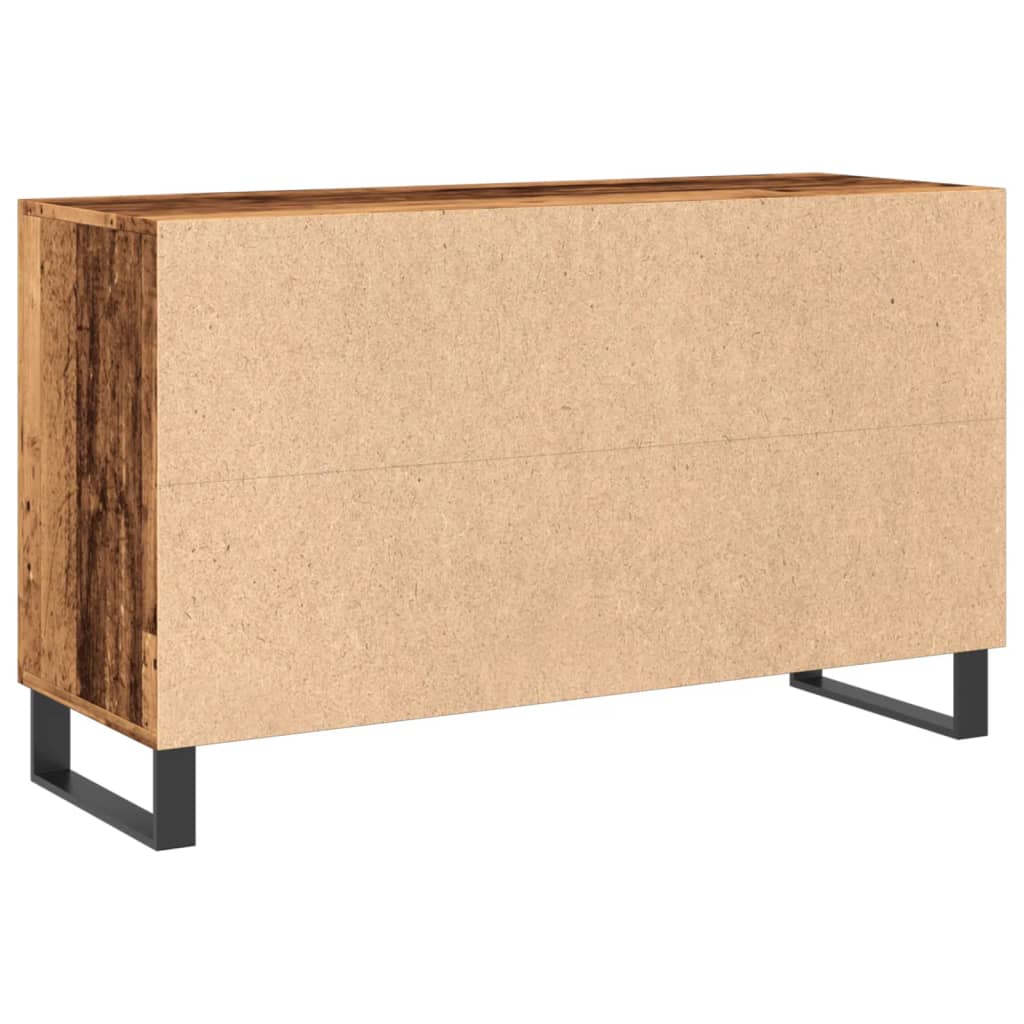 antik fa színű szerelt fa tálalószekrény 100 x 36 x 60 cm