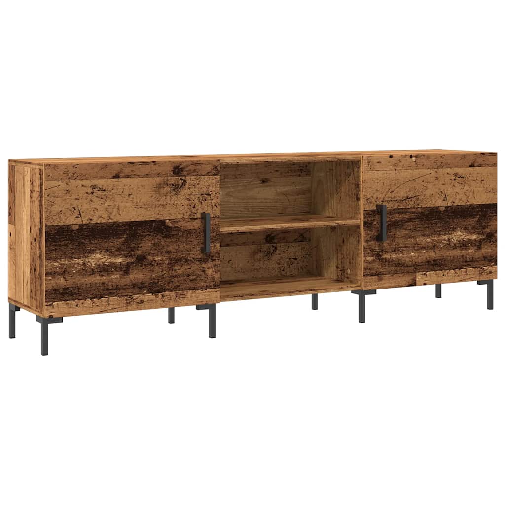 antik fa színű szerelt fa TV-szekrény 150 x 30 x 50 cm