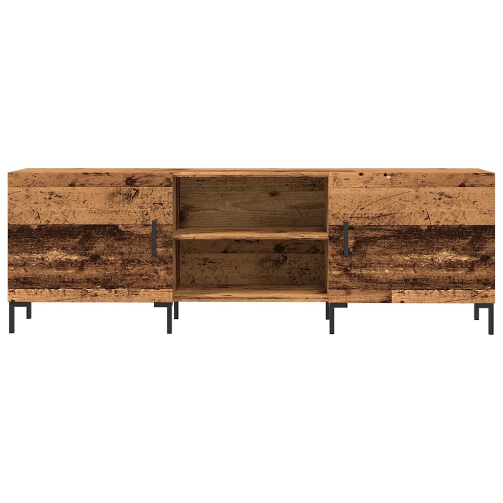 antik fa színű szerelt fa TV-szekrény 150 x 30 x 50 cm