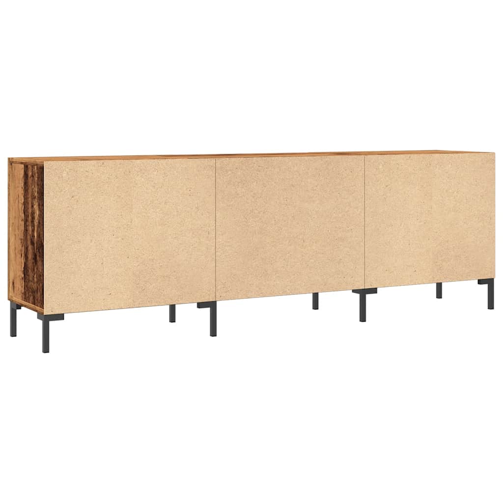 antik fa színű szerelt fa TV-szekrény 150 x 30 x 50 cm