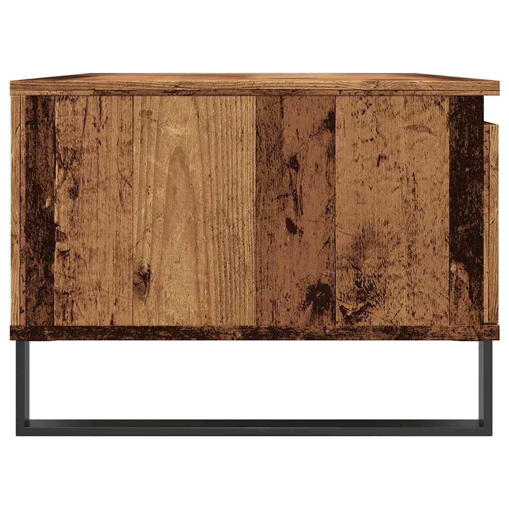antik fa színű szerelt fa dohányzóasztal 90 x 50 x 36,5 cm