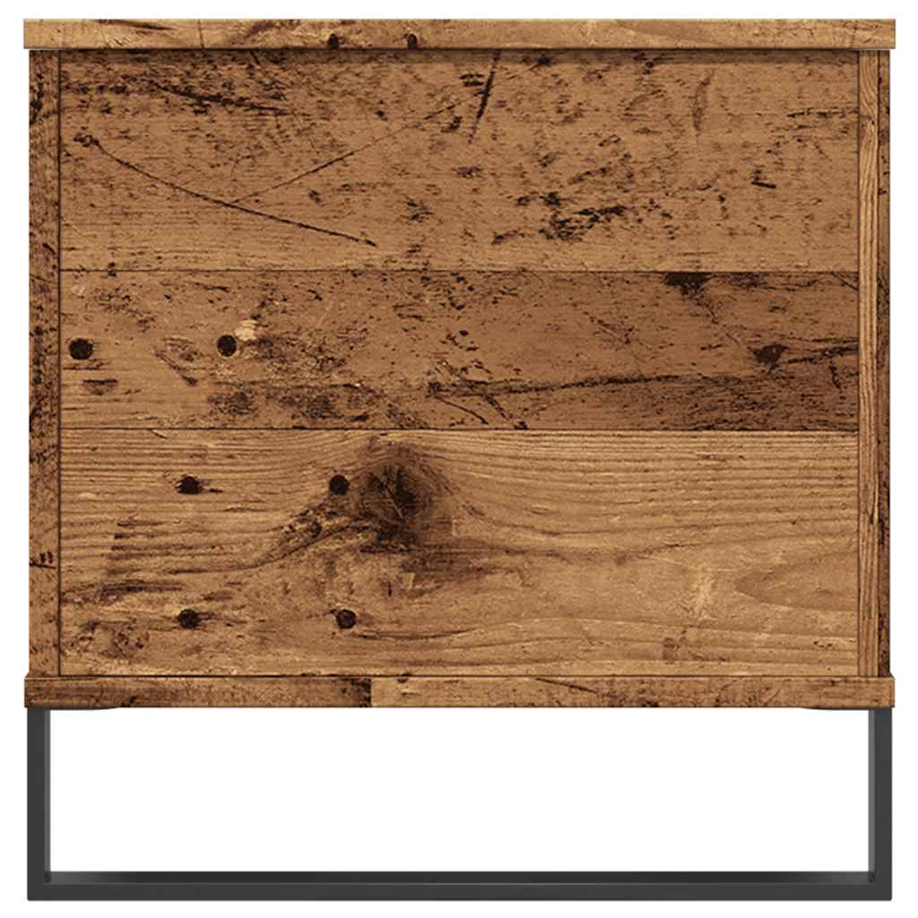 antik fa színű szerelt fa dohányzóasztal 90 x 44,5 x 45 cm