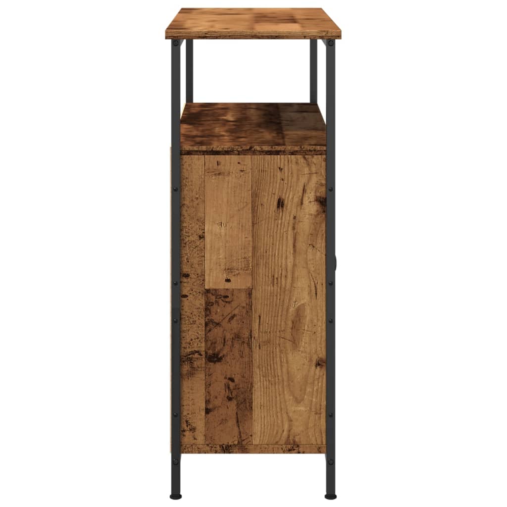 antik fa színű szerelt fa tálalószekrény 70 x 30 x 80 cm