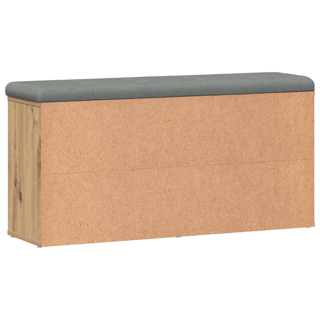 kézműves tölgy szerelt fa cipőtároló pad 102x32x50 cm