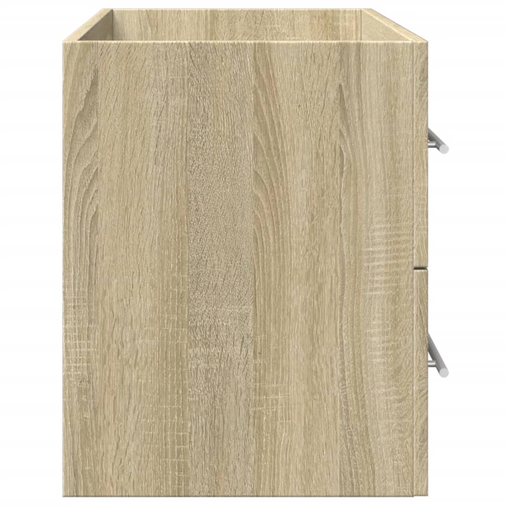 antik fa színű szerelt fa mosdószekrény 80 x 38,5 x 48 cm