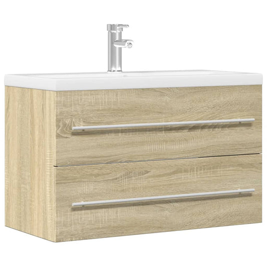 antik fa színű szerelt fa mosdószekrény 80 x 38,5 x 48 cm