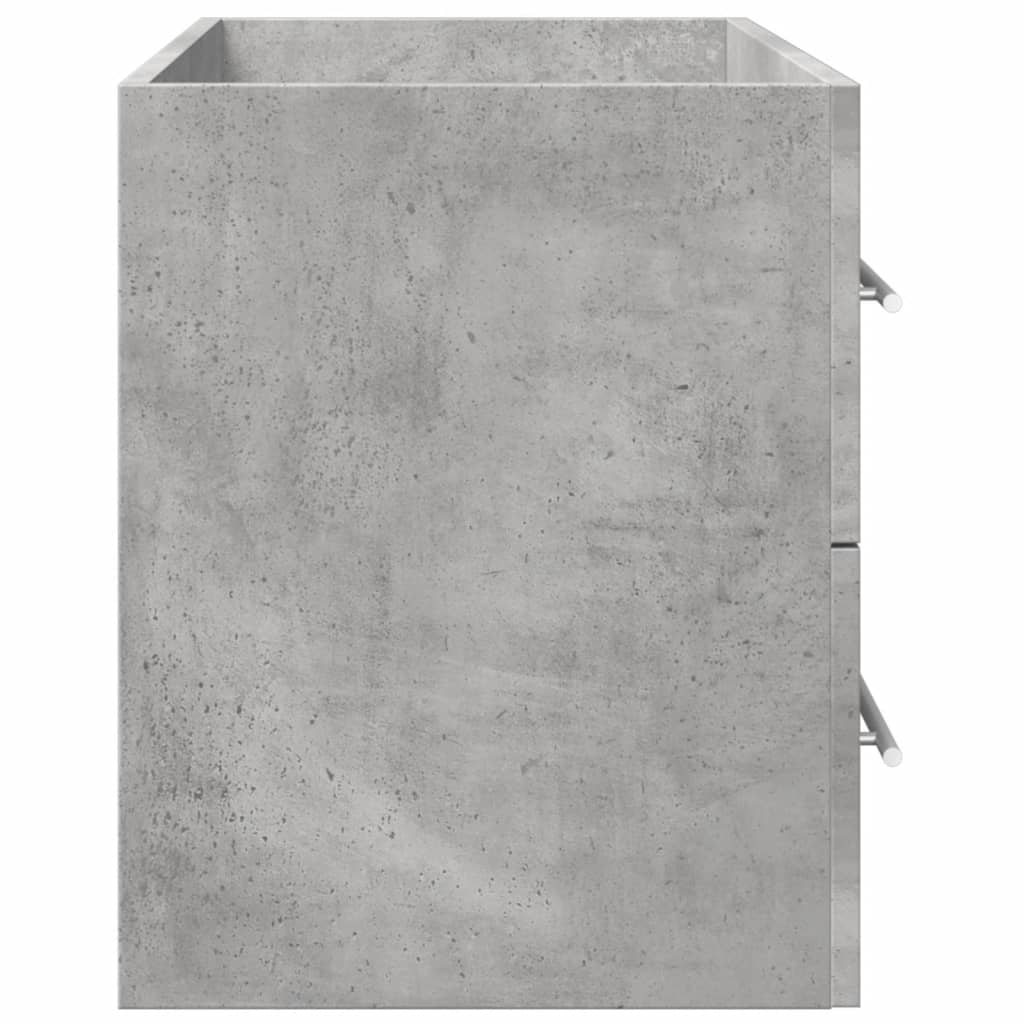betonszürke szerelt fa mosdószekrény 80 x 38,5 x 48 cm