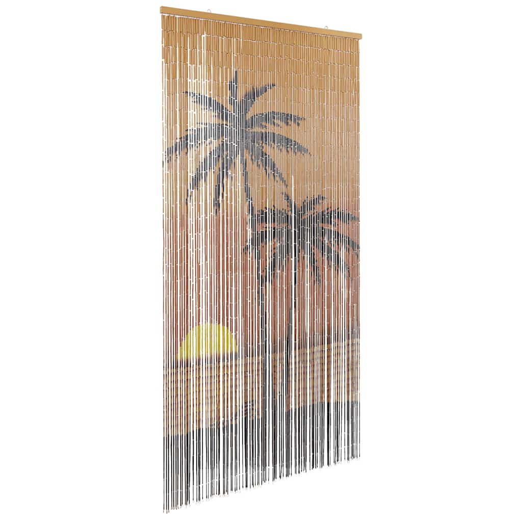 rovaros ajtófüggöny pálmafa nyomtatás 100x220 cm bambusz