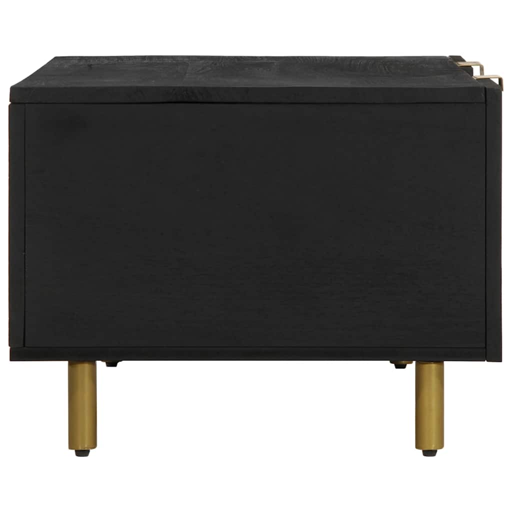 fekete szerelt fa dohányzóasztal 100 x 54 x 40 cm