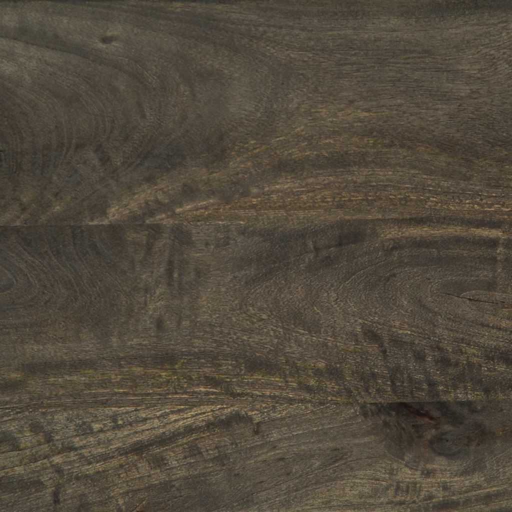 fekete tömör mangófa dohányzóasztal 80 x 50 x 40 cm