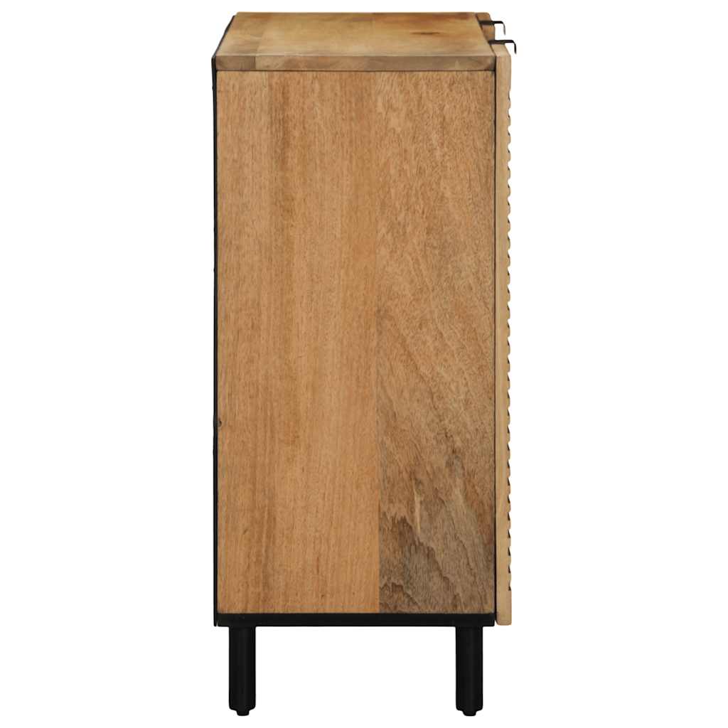 komód barna 90x33x75 cm tömör fa mangó