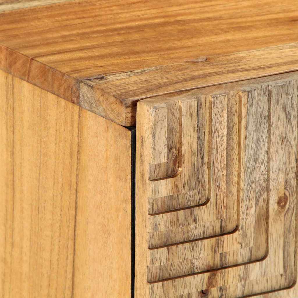 TV szekrény fiókkal Barna 105 x 33 x 46 cm Tömör Mangófát
