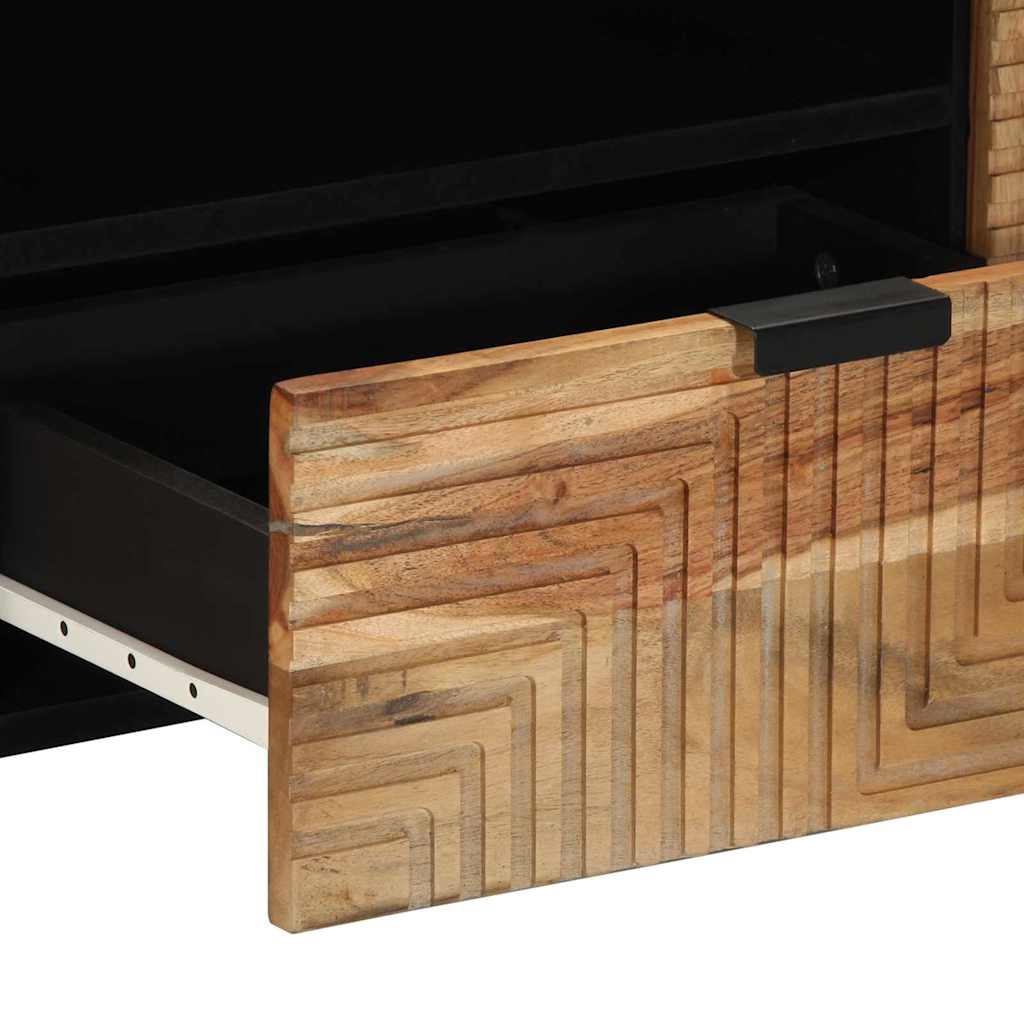 TV szekrény fiókkal Barna 105 x 33 x 46 cm Tömör Mangófát