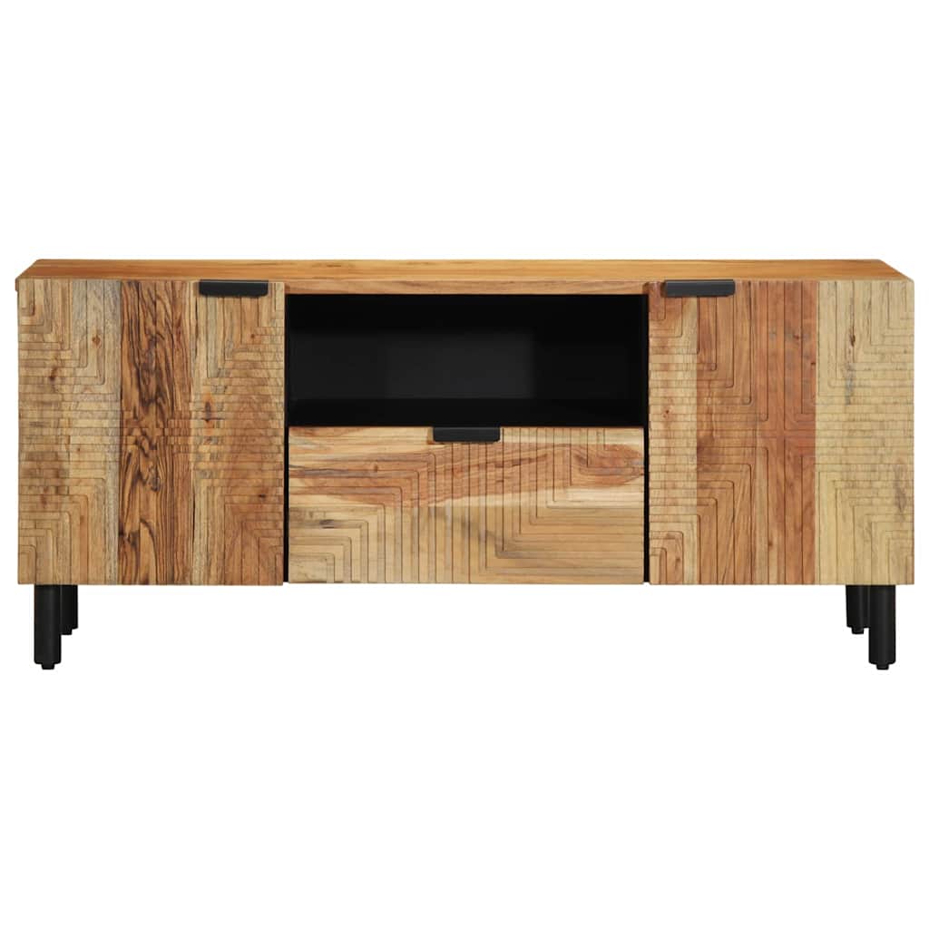 TV szekrény fiókkal Barna 105 x 33 x 46 cm Tömör Mangófát