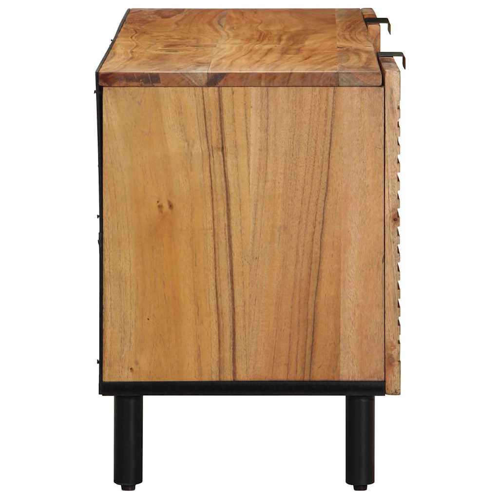 TV szekrény fiókkal Barna 105 x 33 x 46 cm Tömör Mangófát