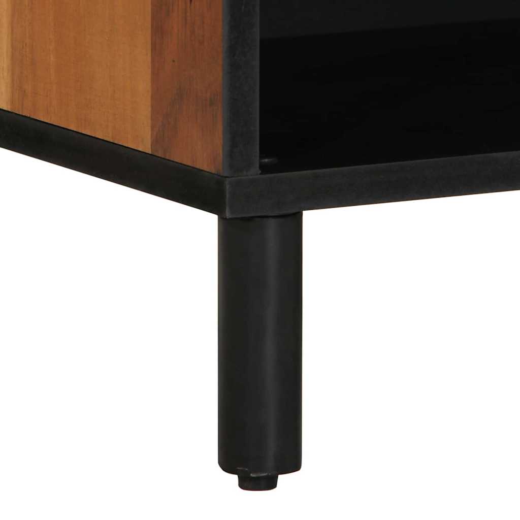 TV szekrény polcokkal Barna 80 x 33 x 46 cm Tömör Mangófát