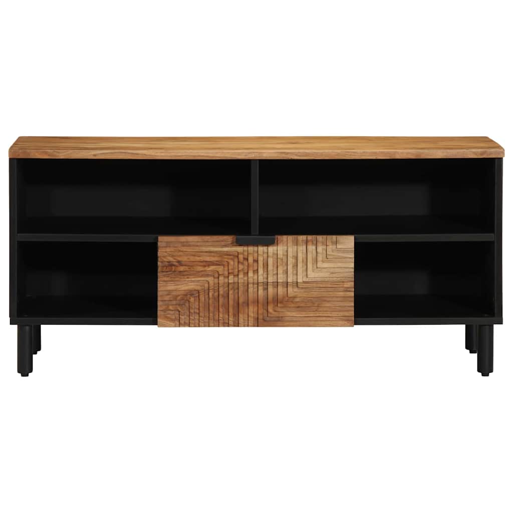 TV szekrény fiókkal Barna 100 x 33 x 46 cm Tömör Mangófát