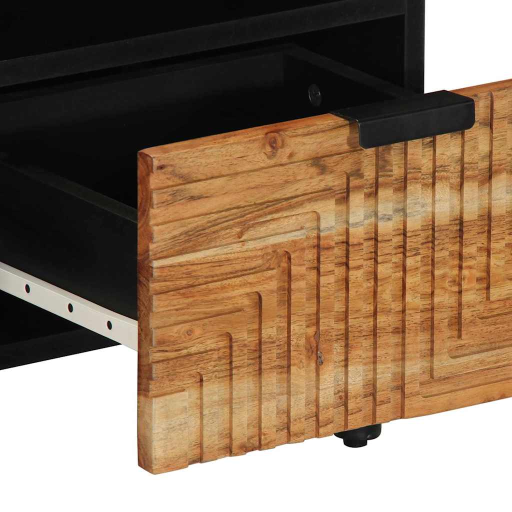 TV szekrény fiókkal Barna 100 x 33,5 x 46 cm Tömör Mangófát